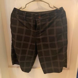 O’Neill Men’s Board Shorts Plaid Gray Size 30